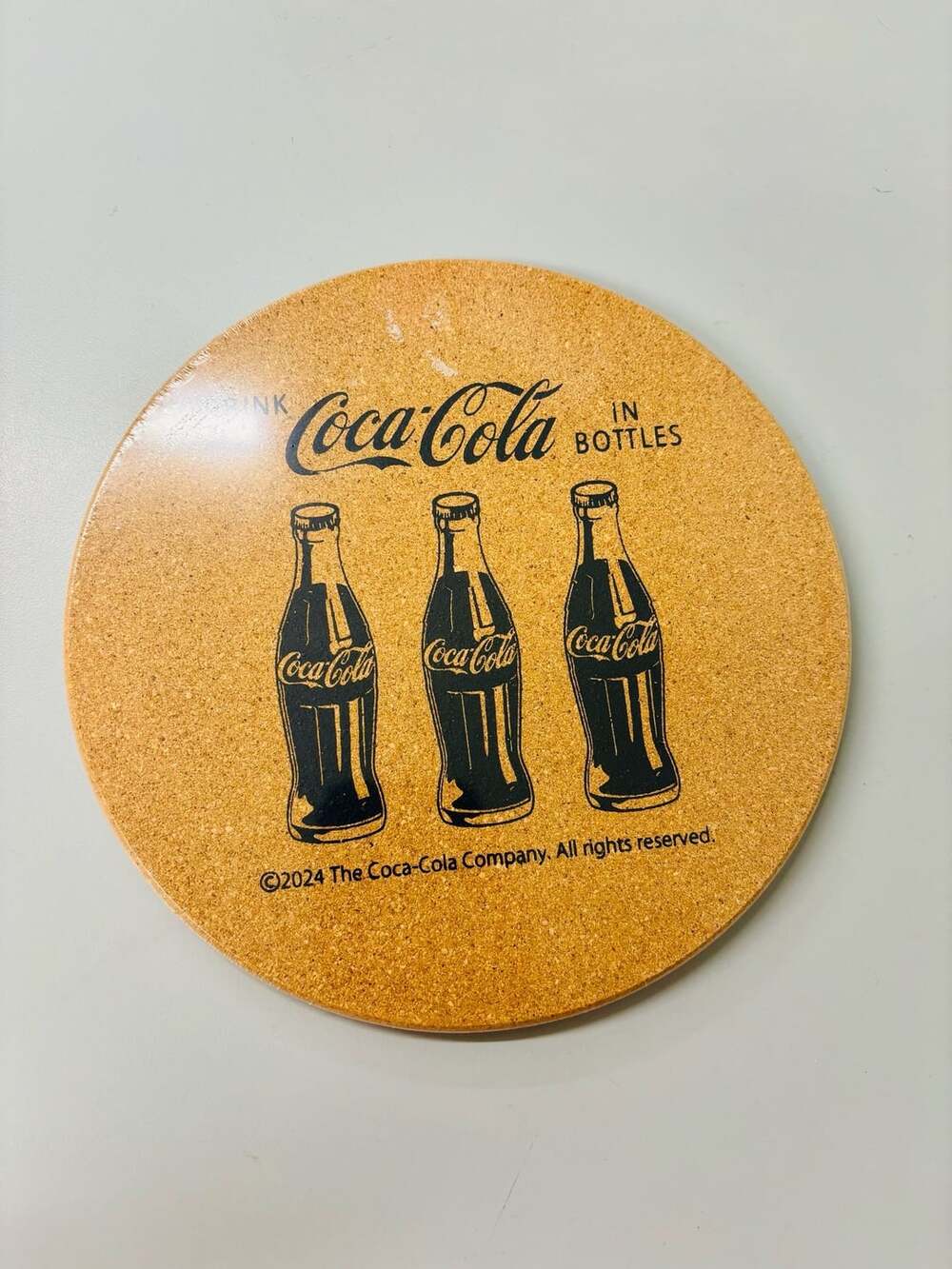 Coca-Cola Cork NWT Pot Stand / Coaster with Three Bottle Design